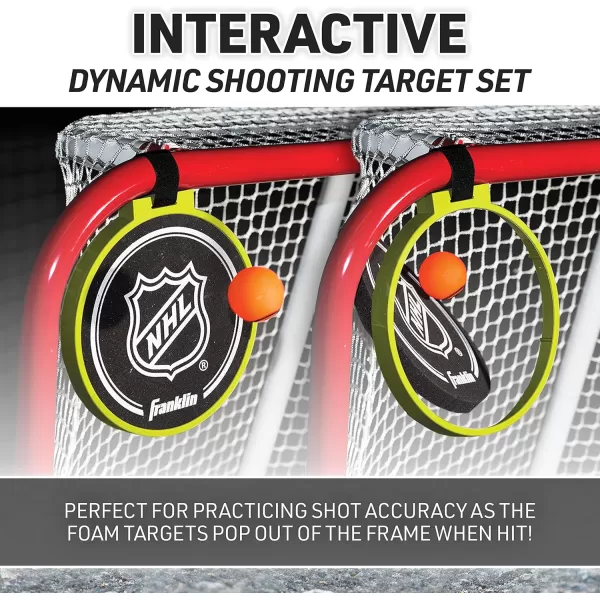 imageFranklin Sports Hockey Shooting Targets  NHL  4 Knock Out Targets with Goal Attachments