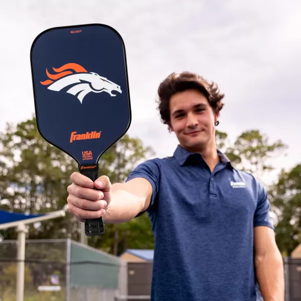 imageFranklin Sports NFL Pro Pickleball Paddle  13MM Signature Series Pro Pickleball Paddle with MaxGrit Surface  Official NFL Team  USAP Approved  Premium Quality  Authentic NFL Team LogosTeam Specific