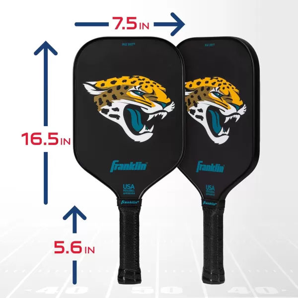 imageFranklin Sports NFL Pro Pickleball Paddle  13MM Signature Series Pro Pickleball Paddle with MaxGrit Surface  Official NFL Team  USAP Approved  Premium Quality  Authentic NFL Team LogosTeam Specific