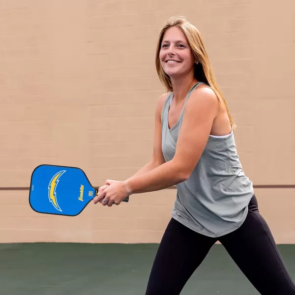 imageFranklin Sports NFL Pro Pickleball Paddle  13MM Signature Series Pro Pickleball Paddle with MaxGrit Surface  Official NFL Team  USAP Approved  Premium Quality  Authentic NFL Team LogosTeam Specific