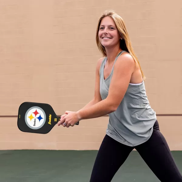 imageFranklin Sports NFL Pro Pickleball Paddle  13MM Signature Series Pro Pickleball Paddle with MaxGrit Surface  Official NFL Team  USAP Approved  Premium Quality  Authentic NFL Team LogosTeam Specific