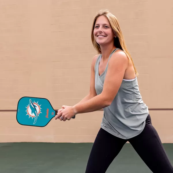 imageFranklin Sports NFL Pro Pickleball Paddle  13MM Signature Series Pro Pickleball Paddle with MaxGrit Surface  Official NFL Team  USAP Approved  Premium Quality  Authentic NFL Team LogosTeam Specific