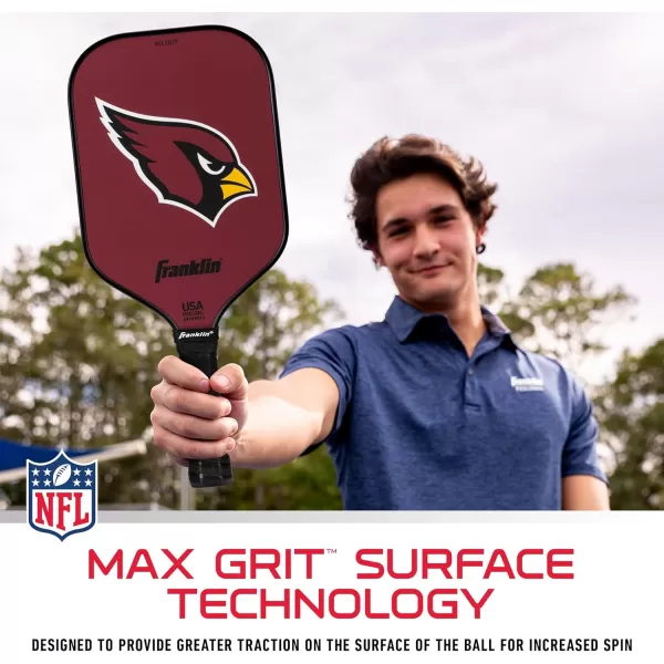 imageFranklin Sports NFL Pro Pickleball Paddle  13MM Signature Series Pro Pickleball Paddle with MaxGrit Surface  Official NFL Team  USAP Approved  Premium Quality  Authentic NFL Team LogosTeam Specific