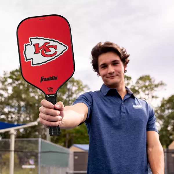 imageFranklin Sports NFL Pro Pickleball Paddle  13MM Signature Series Pro Pickleball Paddle with MaxGrit Surface  Official NFL Team  USAP Approved  Premium Quality  Authentic NFL Team LogosTeam Specific