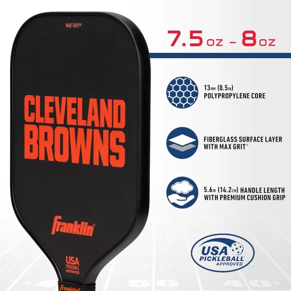 imageFranklin Sports NFL Pro Pickleball Paddle  13MM Signature Series Pro Pickleball Paddle with MaxGrit Surface  Official NFL Team  USAP Approved  Premium Quality  Authentic NFL Team LogosTeam Specific