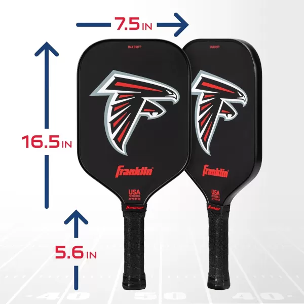 imageFranklin Sports NFL Pro Pickleball Paddle  13MM Signature Series Pro Pickleball Paddle with MaxGrit Surface  Official NFL Team  USAP Approved  Premium Quality  Authentic NFL Team LogosTeam Specific