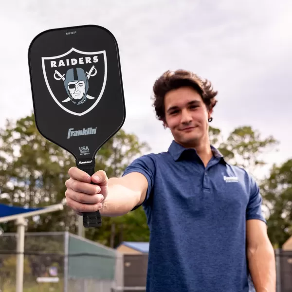 imageFranklin Sports NFL Pro Pickleball Paddle  13MM Signature Series Pro Pickleball Paddle with MaxGrit Surface  Official NFL Team  USAP Approved  Premium Quality  Authentic NFL Team LogosTeam Specific