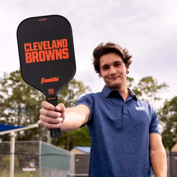 imageFranklin Sports NFL Pro Pickleball Paddle  13MM Signature Series Pro Pickleball Paddle with MaxGrit Surface  Official NFL Team  USAP Approved  Premium Quality  Authentic NFL Team LogosTeam Specific
