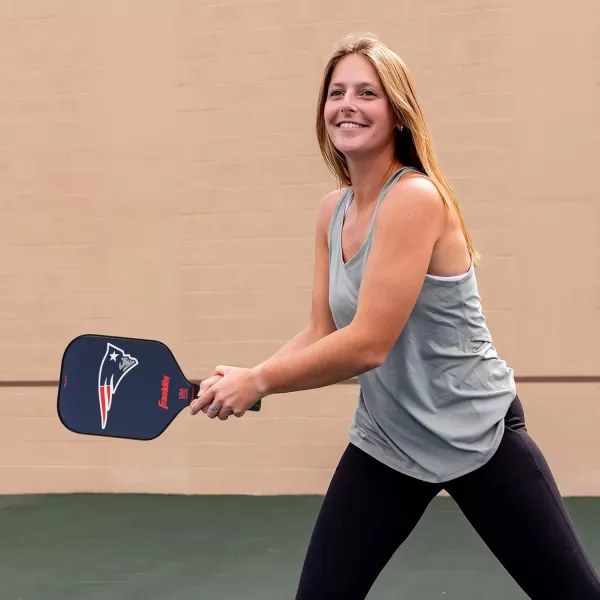 imageFranklin Sports NFL Pro Pickleball Paddle  13MM Signature Series Pro Pickleball Paddle with MaxGrit Surface  Official NFL Team  USAP Approved  Premium Quality  Authentic NFL Team LogosTeam Specific