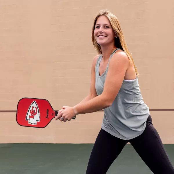 imageFranklin Sports NFL Pro Pickleball Paddle  13MM Signature Series Pro Pickleball Paddle with MaxGrit Surface  Official NFL Team  USAP Approved  Premium Quality  Authentic NFL Team LogosTeam Specific
