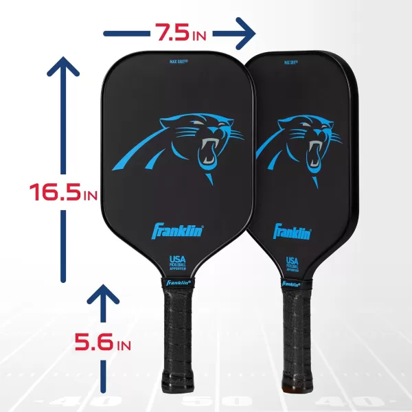 imageFranklin Sports NFL Pro Pickleball Paddle  13MM Signature Series Pro Pickleball Paddle with MaxGrit Surface  Official NFL Team  USAP Approved  Premium Quality  Authentic NFL Team LogosTeam Specific