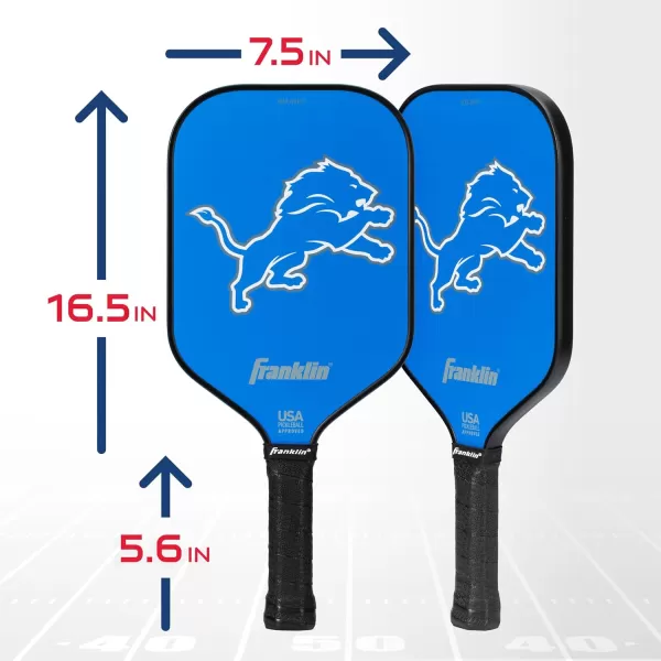 imageFranklin Sports NFL Pro Pickleball Paddle  13MM Signature Series Pro Pickleball Paddle with MaxGrit Surface  Official NFL Team  USAP Approved  Premium Quality  Authentic NFL Team LogosTeam Specific