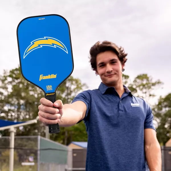 imageFranklin Sports NFL Pro Pickleball Paddle  13MM Signature Series Pro Pickleball Paddle with MaxGrit Surface  Official NFL Team  USAP Approved  Premium Quality  Authentic NFL Team LogosTeam Specific