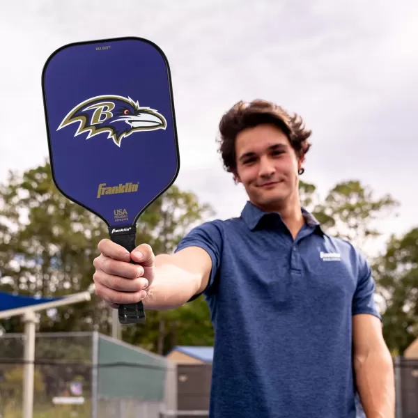 imageFranklin Sports NFL Pro Pickleball Paddle  13MM Signature Series Pro Pickleball Paddle with MaxGrit Surface  Official NFL Team  USAP Approved  Premium Quality  Authentic NFL Team LogosTeam Specific