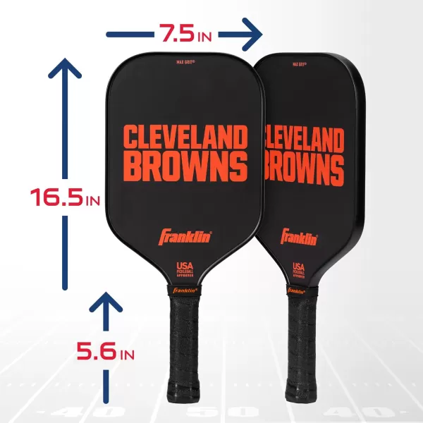 imageFranklin Sports NFL Pro Pickleball Paddle  13MM Signature Series Pro Pickleball Paddle with MaxGrit Surface  Official NFL Team  USAP Approved  Premium Quality  Authentic NFL Team LogosTeam Specific