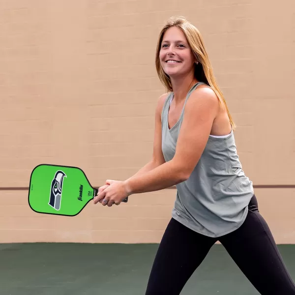 imageFranklin Sports NFL Pro Pickleball Paddle  13MM Signature Series Pro Pickleball Paddle with MaxGrit Surface  Official NFL Team  USAP Approved  Premium Quality  Authentic NFL Team LogosTeam Specific