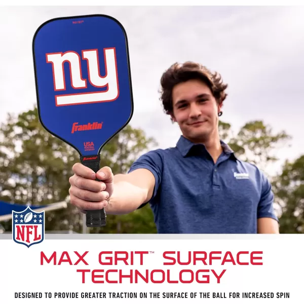 imageFranklin Sports NFL Pro Pickleball Paddle  13MM Signature Series Pro Pickleball Paddle with MaxGrit Surface  Official NFL Team  USAP Approved  Premium Quality  Authentic NFL Team LogosTeam Specific