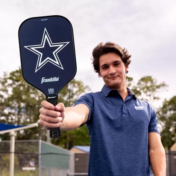 imageFranklin Sports NFL Pro Pickleball Paddle  13MM Signature Series Pro Pickleball Paddle with MaxGrit Surface  Official NFL Team  USAP Approved  Premium Quality  Authentic NFL Team LogosTeam Specific