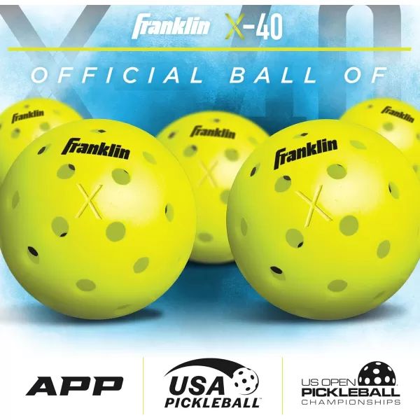 imageFranklin Sports Pickleball Paddle and Ball Set  Wooden Pickleball Rackets  Pickleballs  Activator  USA Pickleball USAPA Approved2 Player Set Multi