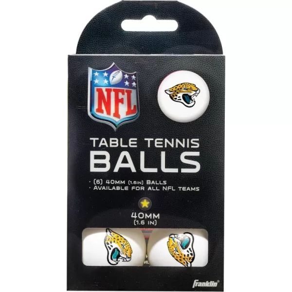 imageFranklin Sports Team Licensed Table Tennis Balls  NFL Team Table Tennis Balls  Official Team Logos and Colors  Fun NFL Tailgate AccessoriesJacksonville Jaguars