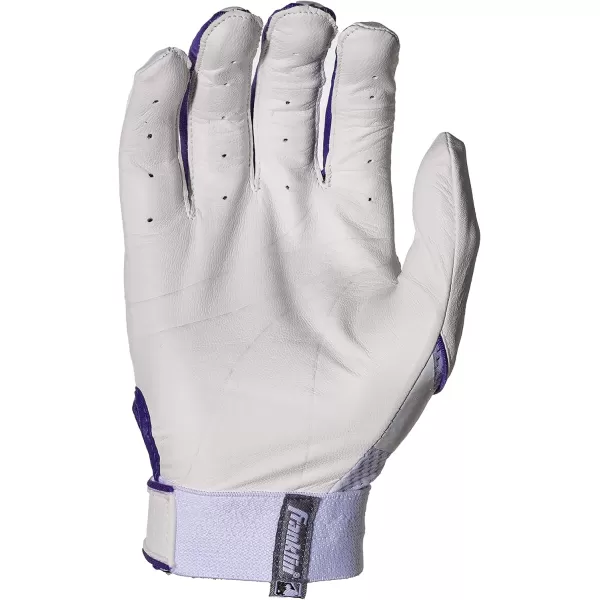 imageFranklin Sports Fastpitch Freeflex Series Softball Batting GlovesWhitePurple