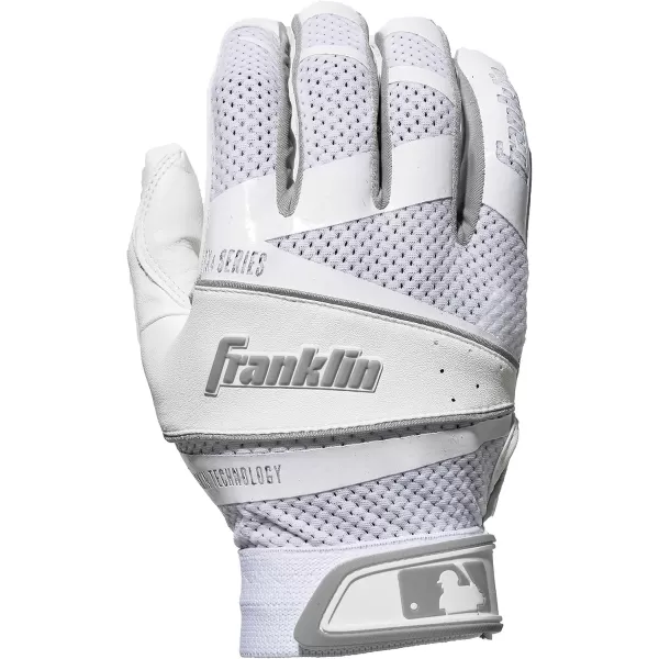 imageFranklin Sports Fastpitch Freeflex Series Softball Batting GlovesWhiteWhite