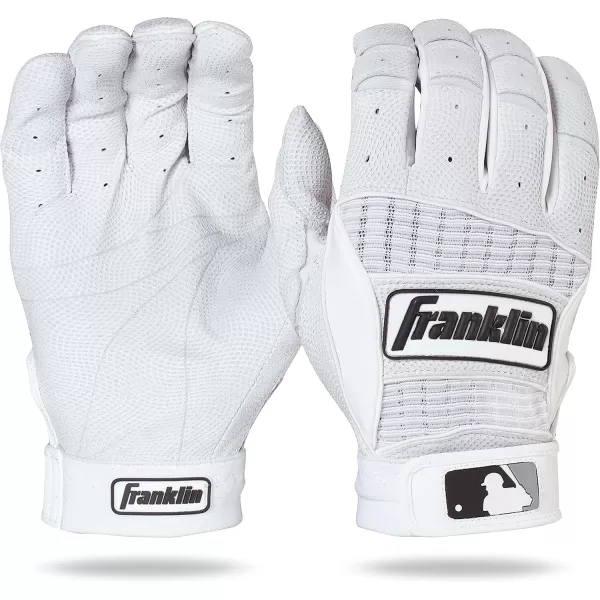 imageFranklin Sports MLB Batting Gloves  Neo Classic II Adult Batting Gloves Pair  Baseball  Softball Batting GlovesPearlWhite