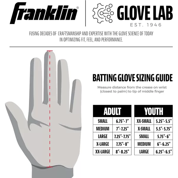 imageFranklin Sports MLB Batting Gloves  Neo Classic II Adult Batting Gloves Pair  Baseball  Softball Batting GlovesPearlWhite
