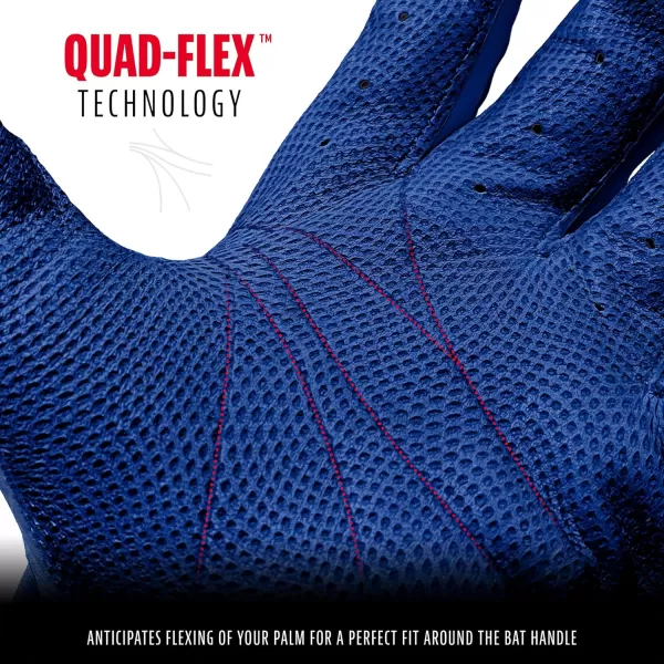imageFranklin Sports MLB Batting Gloves  Neo Classic II Adult Batting Gloves Pair  Baseball  Softball Batting GlovesRoyalRoyal