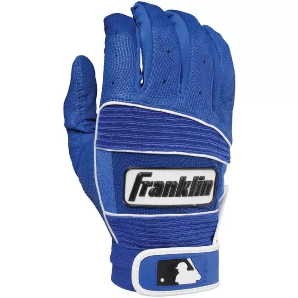 imageFranklin Sports MLB Batting Gloves  Neo Classic II Adult Batting Gloves Pair  Baseball  Softball Batting GlovesRoyalRoyal