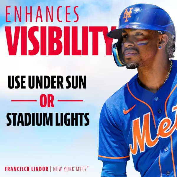 imageFranklin Sports MLB Eye Black  Glare Reduction Eye Black For All Athletes  Baseball Eye Black or Softball Eye Black  Eye Black Paint for Kids Adults Athletes Baseball Softball PlayersUsa Tricolor