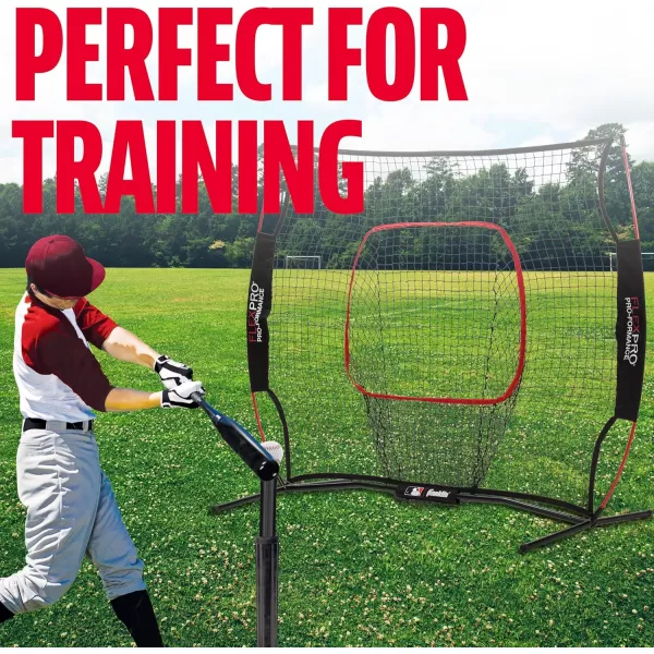 imageFranklin Sports MLB Flexpro Training Backstop Net and Pitching Target  Baseball and Softball Batting Practice Net5 x 5