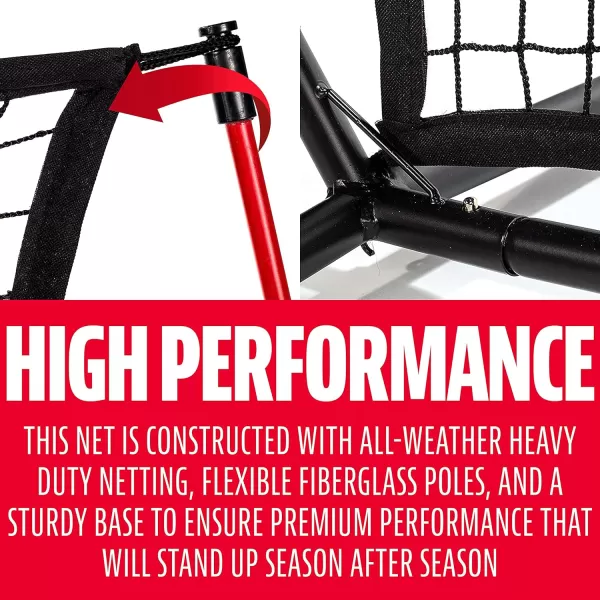 imageFranklin Sports MLB Flexpro Training Backstop Net and Pitching Target  Baseball and Softball Batting Practice Net7 x 7