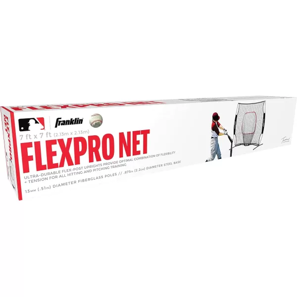 imageFranklin Sports MLB Flexpro Training Backstop Net and Pitching Target  Baseball and Softball Batting Practice Net7 x 7