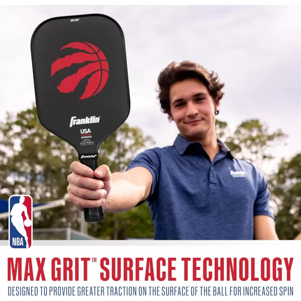 imageFranklin Sports NBA Pickleball Paddle  Official NBA Team Pickleball Paddles  USAP USAPA Approved Premium Quality Pickleball Paddles  Authentic Team Logos  ColorsToronto Raptors