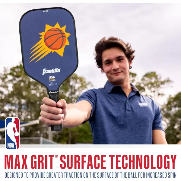 imageFranklin Sports NBA Pickleball Paddle  Official NBA Team Pickleball Paddles  USAP USAPA Approved Premium Quality Pickleball Paddles  Authentic Team Logos  ColorsPhoenix Suns
