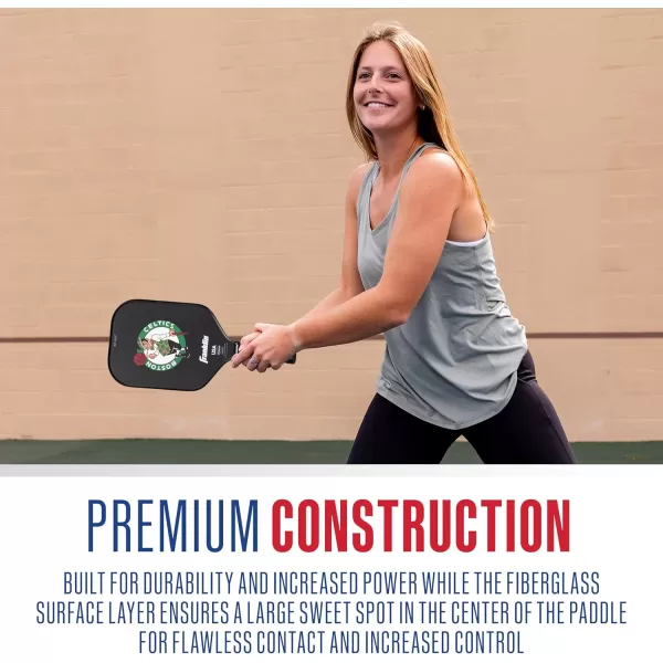 imageFranklin Sports NBA Pickleball Paddle  Official NBA Team Pickleball Paddles  USAP USAPA Approved Premium Quality Pickleball Paddles  Authentic Team Logos  ColorsBoston Celtics