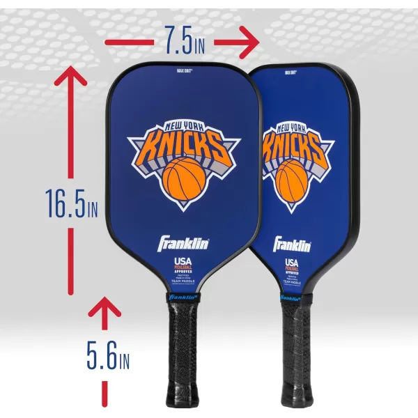 imageFranklin Sports NBA Pickleball Paddle  Official NBA Team Pickleball Paddles  USAP USAPA Approved Premium Quality Pickleball Paddles  Authentic Team Logos  ColorsNew York Knicks