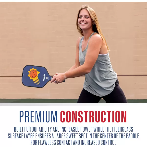imageFranklin Sports NBA Pickleball Paddle  Official NBA Team Pickleball Paddles  USAP USAPA Approved Premium Quality Pickleball Paddles  Authentic Team Logos  ColorsPhoenix Suns