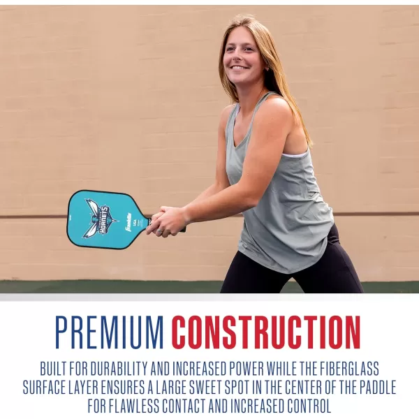 imageFranklin Sports NBA Pickleball Paddle  Official NBA Team Pickleball Paddles  USAP USAPA Approved Premium Quality Pickleball Paddles  Authentic Team Logos  ColorsCharlotte Hornets