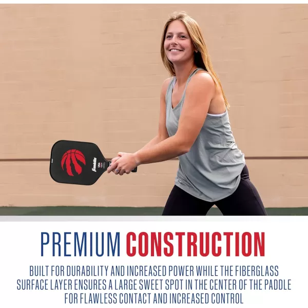 imageFranklin Sports NBA Pickleball Paddle  Official NBA Team Pickleball Paddles  USAP USAPA Approved Premium Quality Pickleball Paddles  Authentic Team Logos  ColorsToronto Raptors