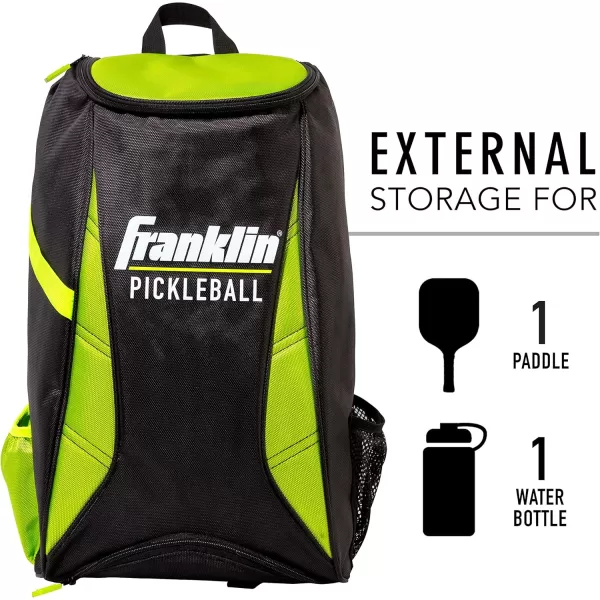 imageFranklin Sports Pickleball Bags  Premium Pickleball Backpack for Men  Women  Pickleball Bag for Accessories  Gear  Pickleball Sport Equipment Bag  Black