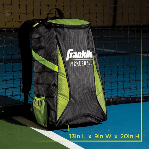 imageFranklin Sports Pickleball Bags  Premium Pickleball Backpack for Men  Women  Pickleball Bag for Accessories  Gear  Pickleball Sport Equipment Bag  Black