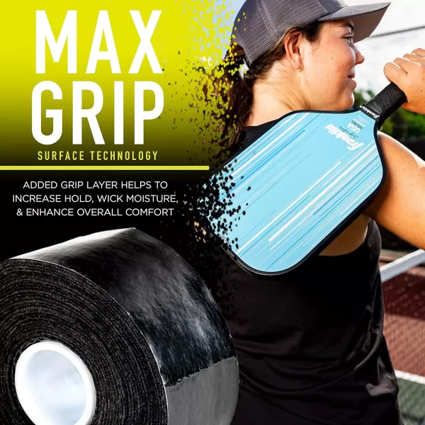 imageFranklin Sports Pickleball Paddle Overgrips  Provides Extra Grip  Slight Tackiness  Durable ampamp StrongBlack