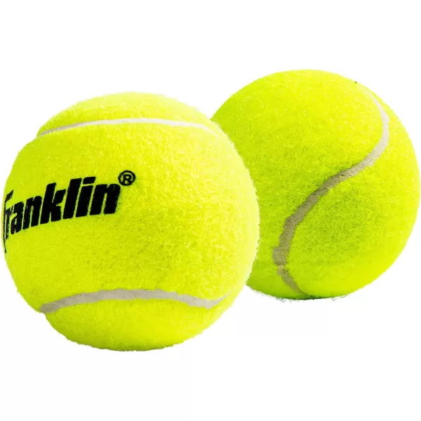 imageFranklin Sports Pressureless Tennis Balls  Official Size Low Pressure Tennis Balls  Great for Training  Practice  Low Bounce Tennis Balls  All Court Surface Tennis Balls  Carry Bag Included12 Balls