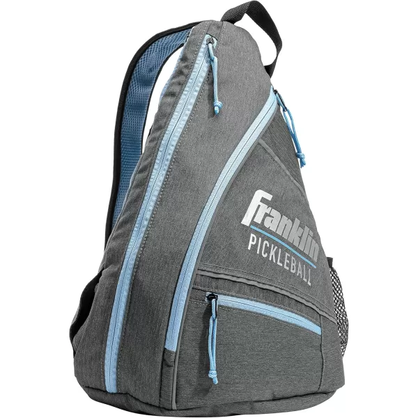 imageFranklin Sports Sling Bag Backpack for Pickleball Gear  Equipment  Holds Paddles Balls  Accessories  Official US Open Bag for Men  WomenGrayBlue
