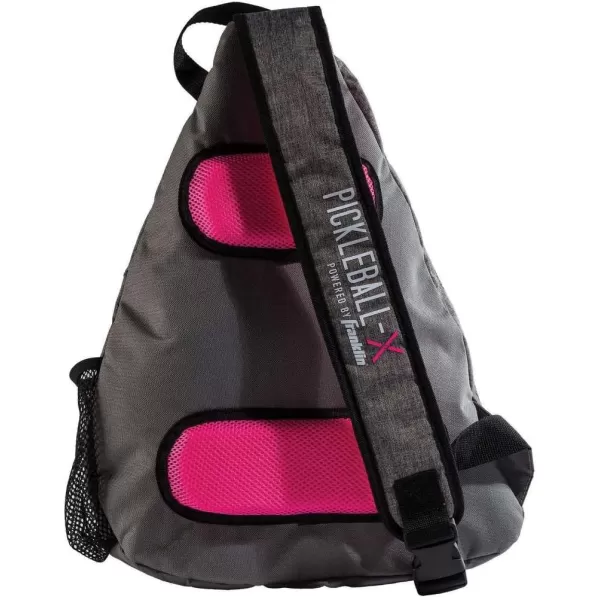 imageFranklin Sports Sling Bag Backpack for Pickleball Gear  Equipment  Holds Paddles Balls  Accessories  Official US Open Bag for Men  WomenGrayPink