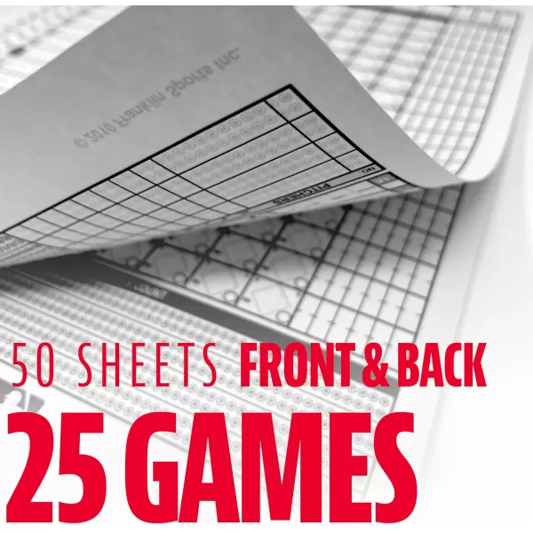 imageMLB Baseball  Softball Scorebook  Score Keeping Book for Stats Coaching Official Scorekeeper 25 Game