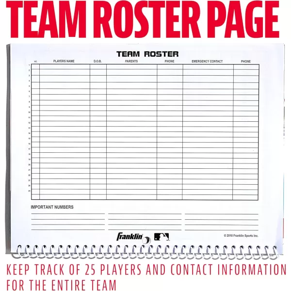 imageMLB Baseball  Softball Scorebook  Score Keeping Book for Stats Coaching Official Scorekeeper 25 Game