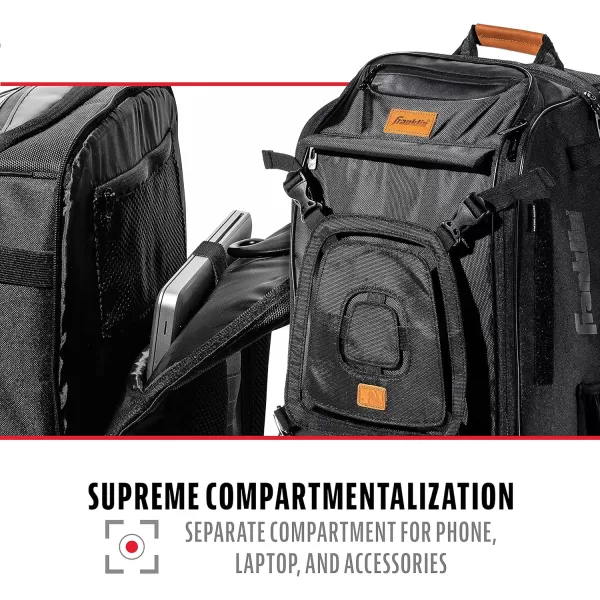 imageMLB Traveler Plus Baseball Backpack  Baseball Bag or Softball Backpack  Stores Batting Glove Helmet Cleats and More